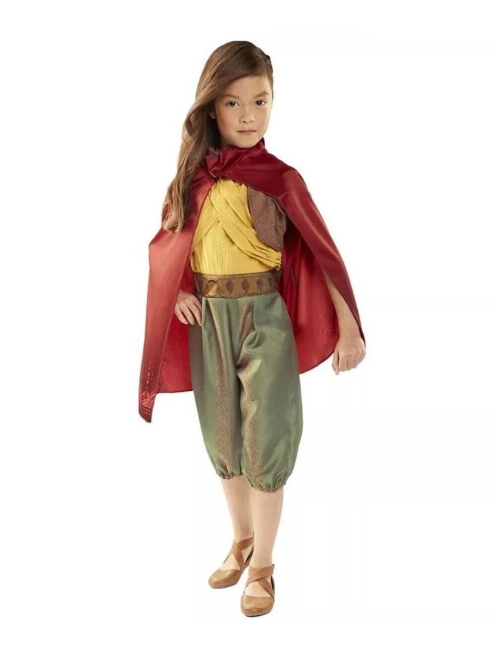Disney Raya And The Last Dragon Adventure Outfit Costume Size 4-6X Removable Cap